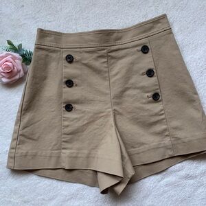 Wilfred Tan High Waist Buttoned Shorts